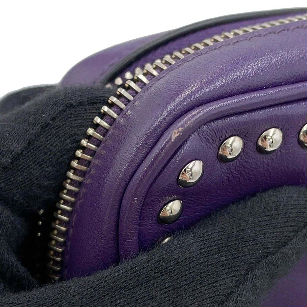 PRADA Purple Leather Shoulder Bag - Picture 6 of 16